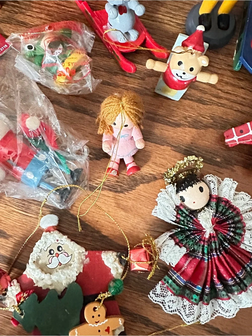 Vintage lot of 33 Christmas ornaments